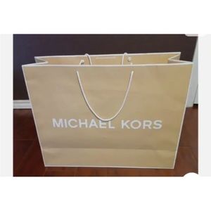 5 MICHAEL KORS XL Shopping Gift Bag 19"x24"x8" Big Paper Rope Handles